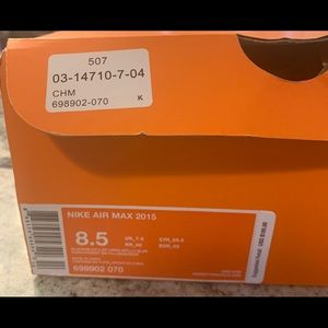 Nike Air Max - Black (Men’s sz 8.5)